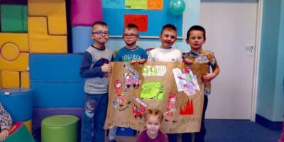 Numery alarmowe – prace grupowe przedszkolaków