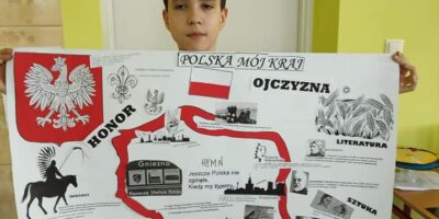 „Polska – moja Ojczyzna” – plakaty w wykonaniu uczniów kl. 4