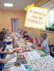 W marcu jak w garncu… czyli praca plastyczna przedszkolaków