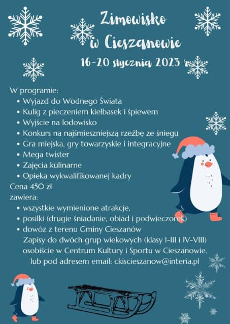 Zimowisko w Cieszanowie