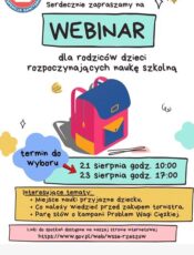 Webinar dla rodziców