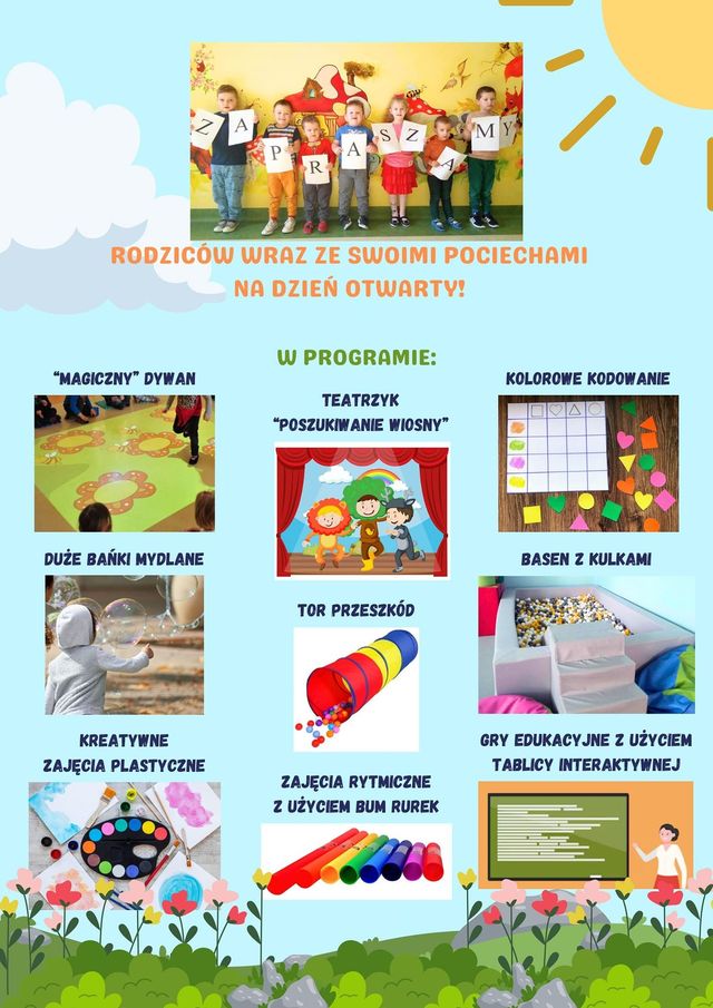 Dzień Otwarty w przedszkolu oraz rekrutacja na rok szkolny 2024/2025