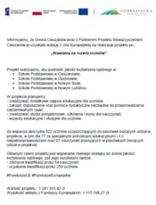„Stawiamy na rozwój uczniów”